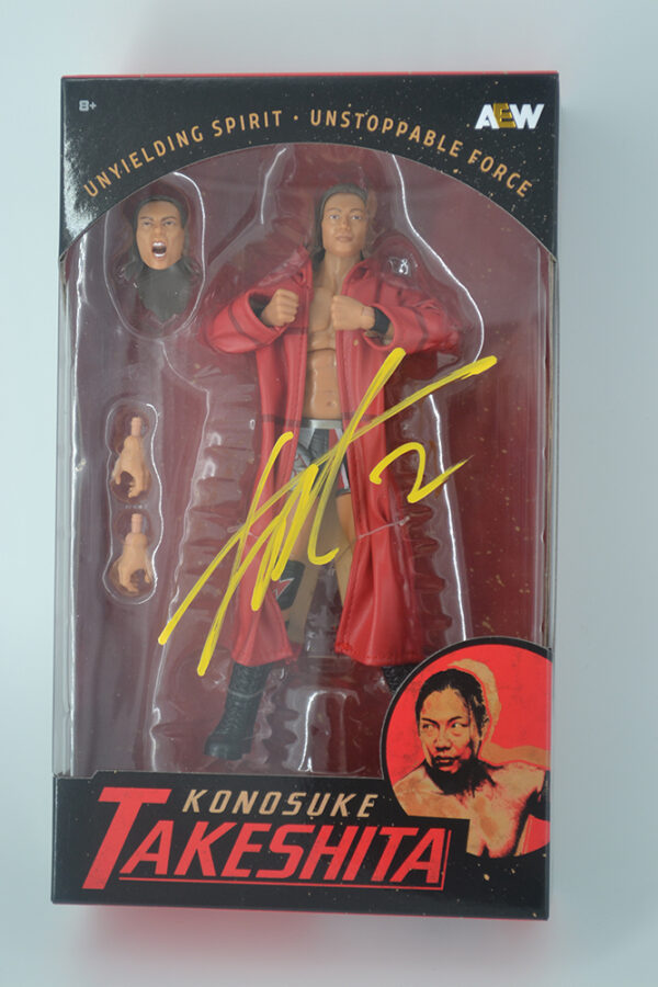 Autographed Takashita w/sleeve and box