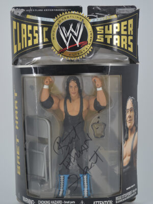 Autographed WWE Classic Super Stars Bret Hart