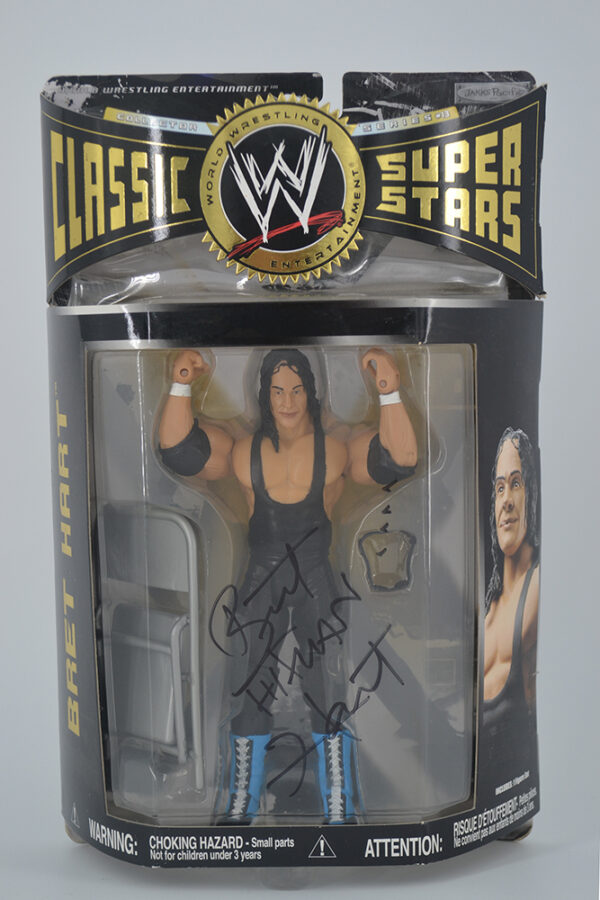Autographed WWE Classic Super Stars Bret Hart