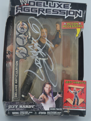 Autographed WWE Deluxe Aggression Jeff Hardy