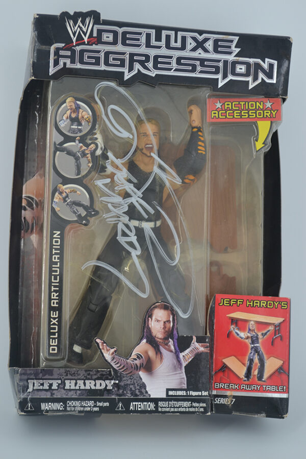 Autographed WWE Deluxe Aggression Jeff Hardy