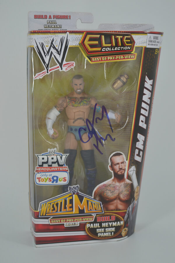 Autographed WWE PPV Toys R Us CM punk