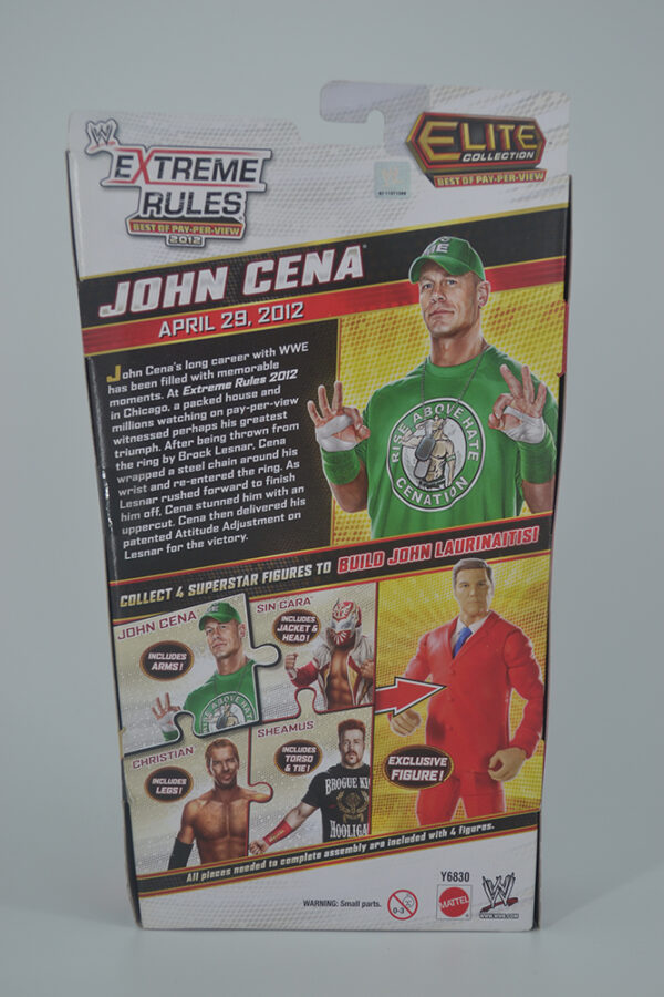 Autographed WWE PPV Toys R Us Extreme Rules John Cena - Image 2