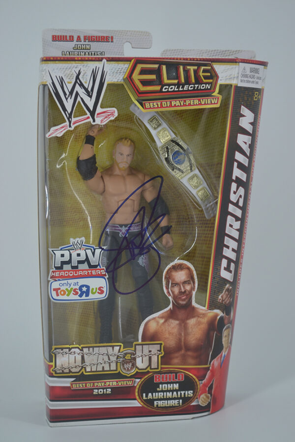 Autographed WWE PPV Toys R Us No Way Out Christian