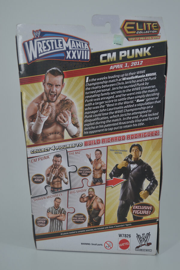Autographed WWE PPV WrestleMania XXVIII, CM Punk - Image 2