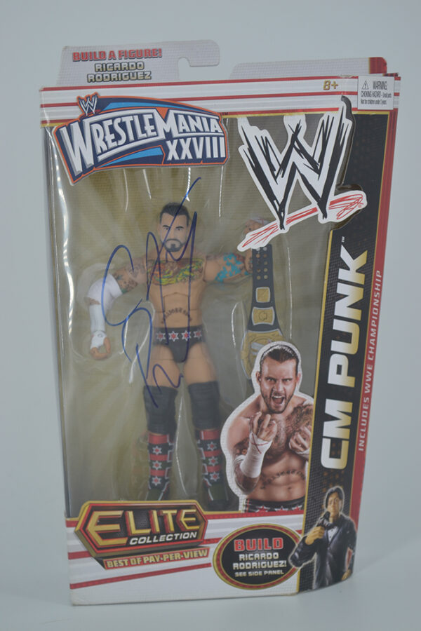 Autographed WWE PPV WrestleMania XXVIII, CM Punk
