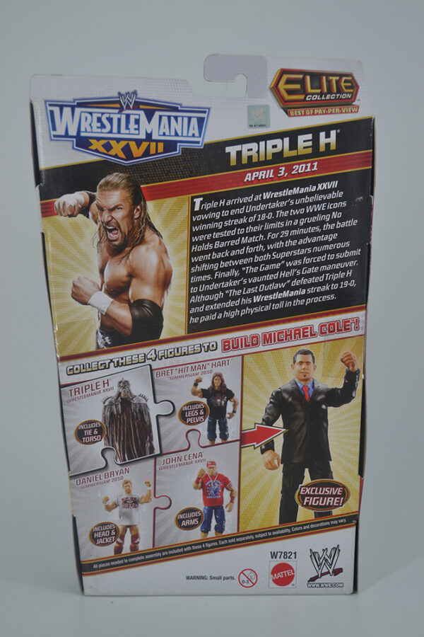 Autographed WWE PPV WrestleMania XXVII, Triple H - Image 2