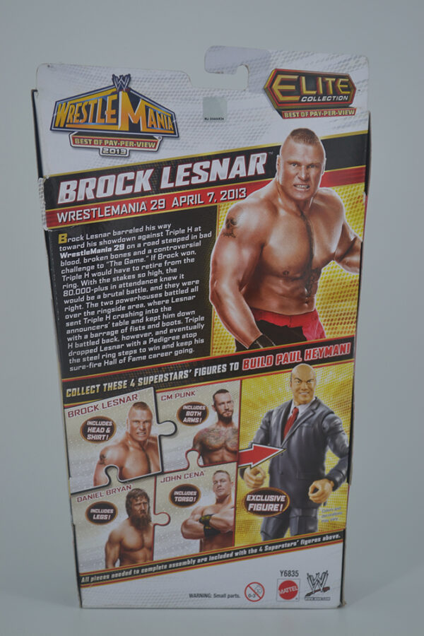 Autographed WWE PPV WrestleMania Brock Lesnar - Image 2