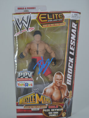 Autographed WWE PPV WrestleMania Brock Lesnar