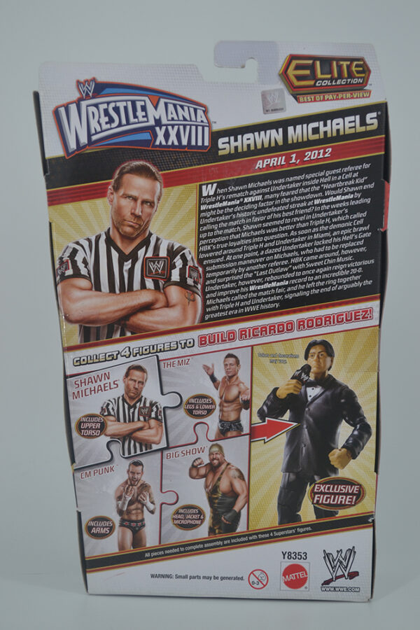 Autographed WWE PPV WrestleMania XXVIII Shawn Michaels - Image 2