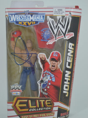 Autographed WWE PPV WrestleMania XXVII, John Cena