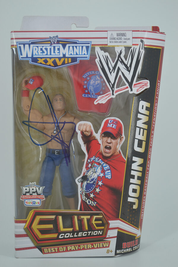 Autographed WWE PPV WrestleMania XXVII, John Cena