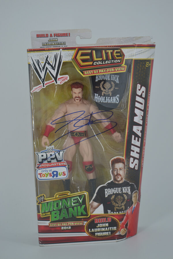 Autographed WWE PPV Toys R Us Money Bank Sheamus
