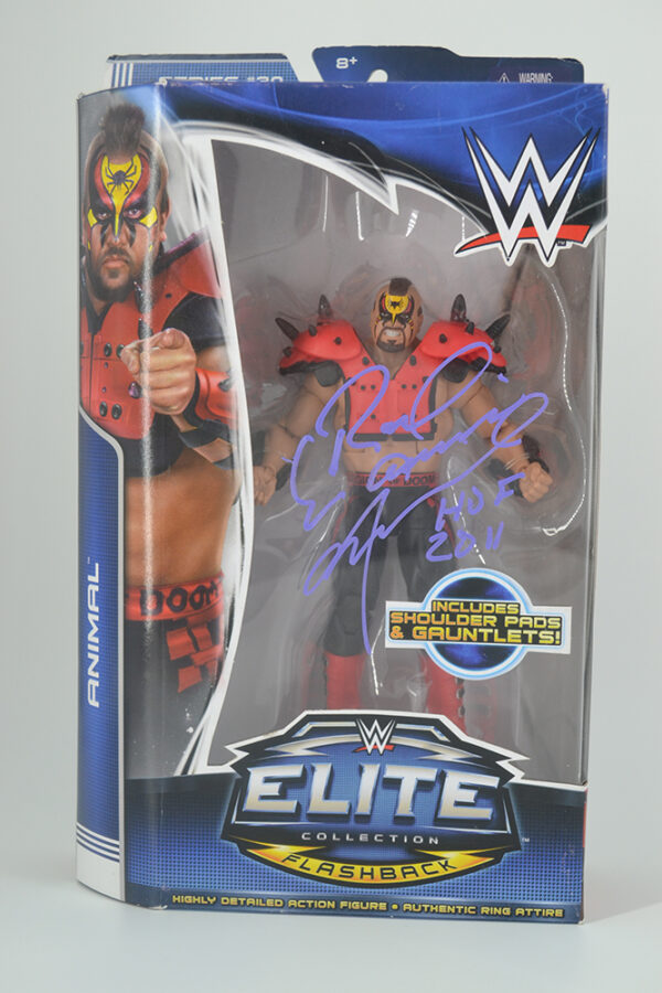 Autographed WWE Elite Flashback, Animal