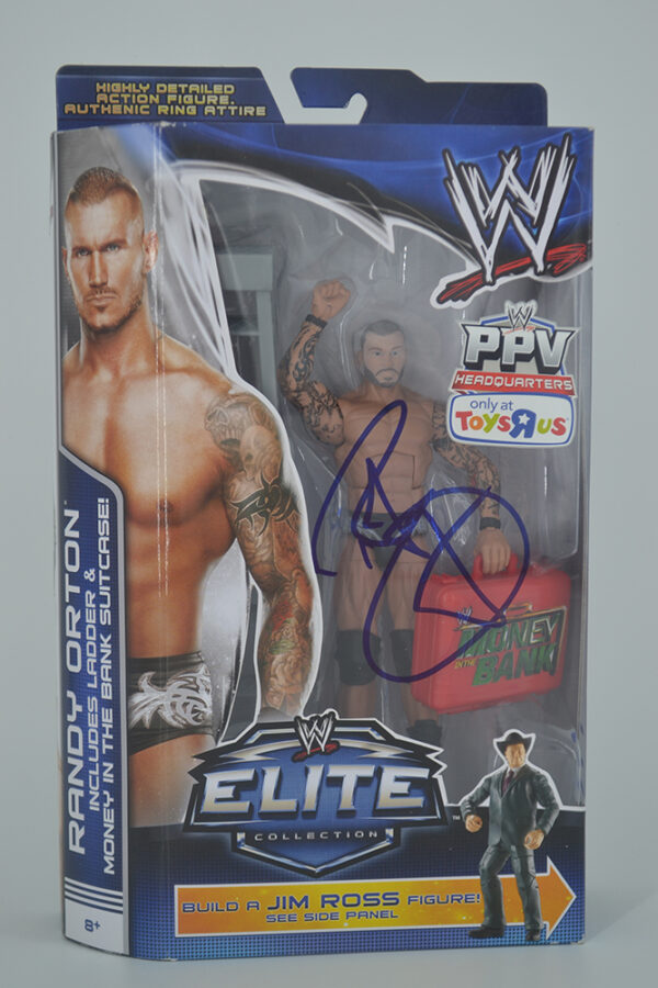 Autographed WWE Elite, Money Bank, Randy Orton