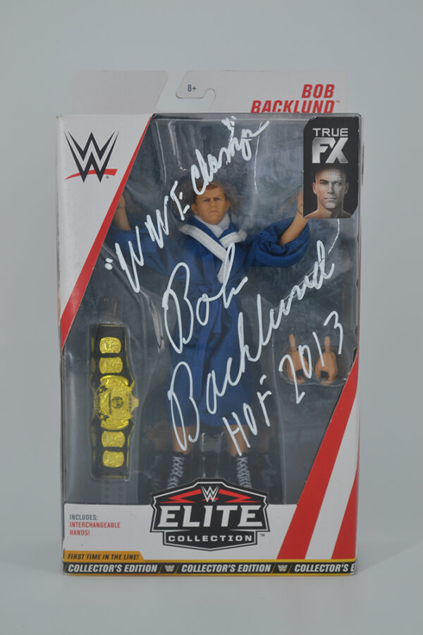 Autographed WWE Elite True FX Bob Backlund