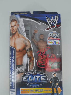 Autographed WWE Elite, Money Bank, Randy Orton