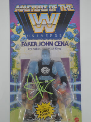 Autographed WWE, Masters of the Universe, Faker John Cena