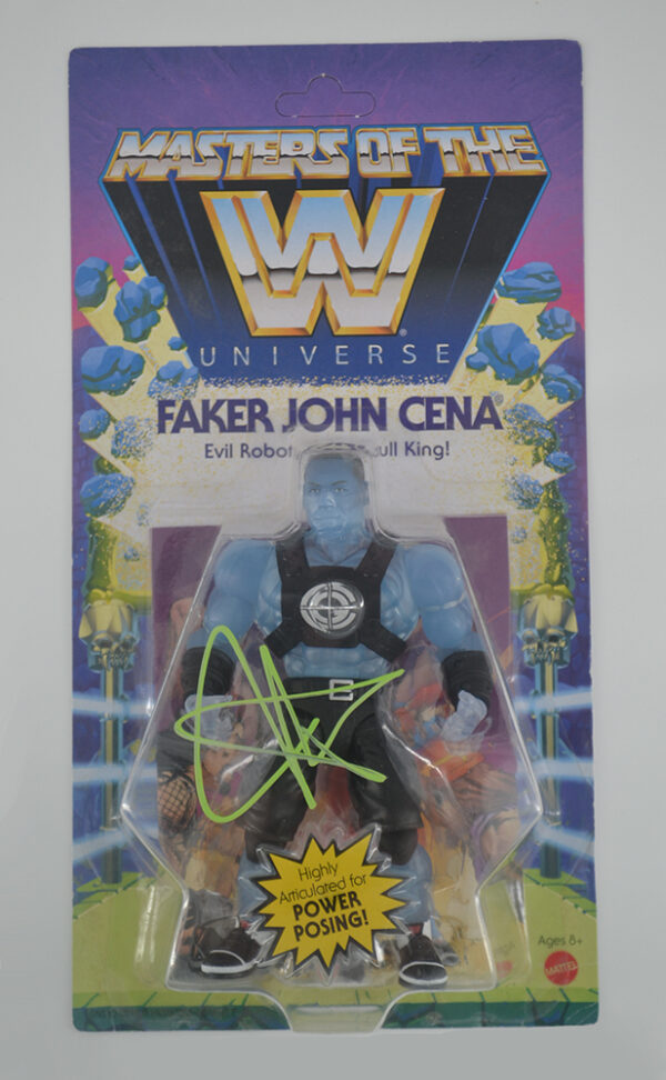 Autographed WWE, Masters of the Universe, Faker John Cena